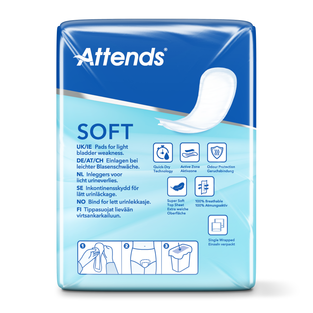 Inkontinensskydd Attends Soft 2 Normal / 12