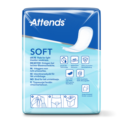 Inkontinensskydd Attends Soft 2 Normal / 12