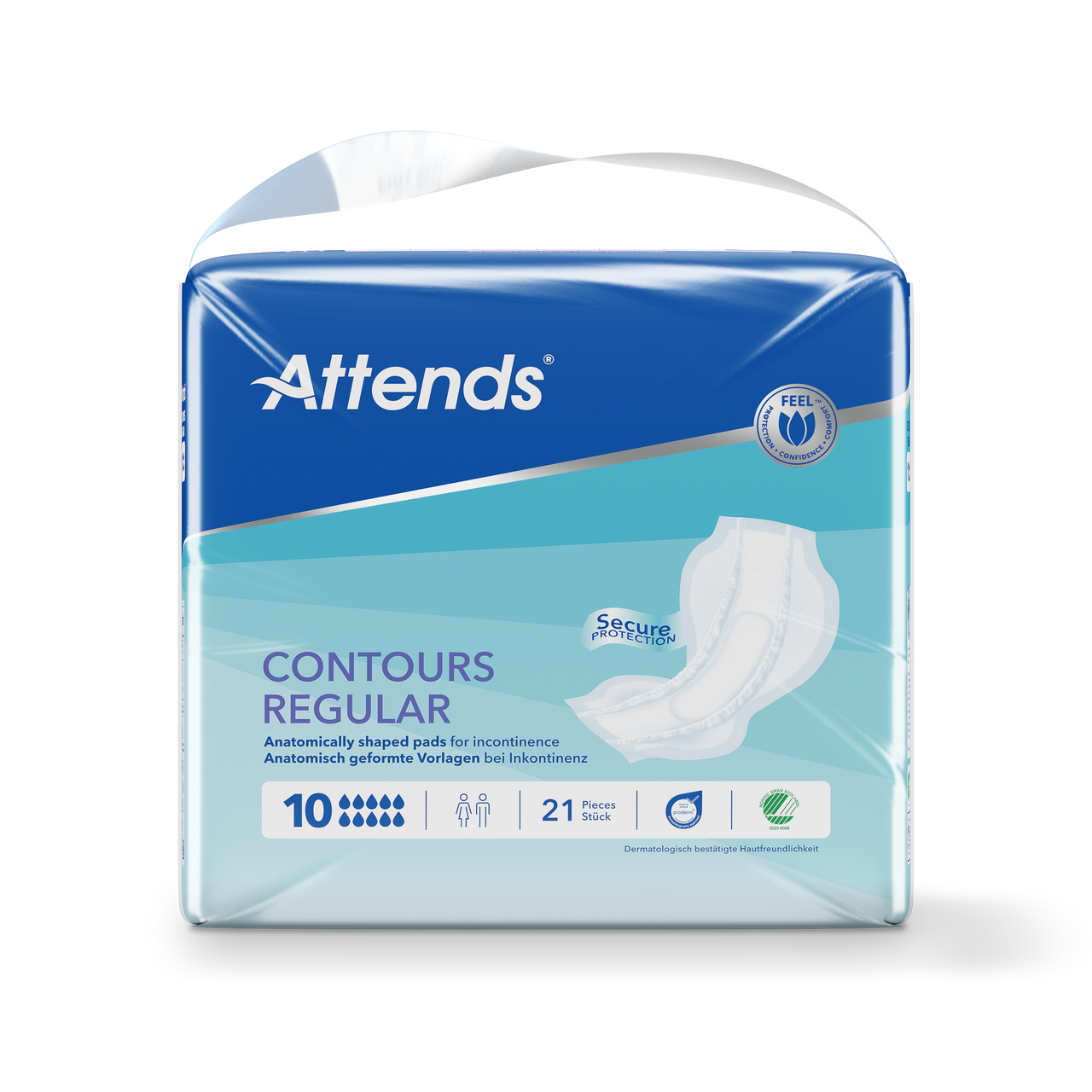 Inkontinensskydd Attends Contours Regular 10 / 21