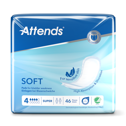 Inkontinensskydd Attends Soft 4 Super / 46
