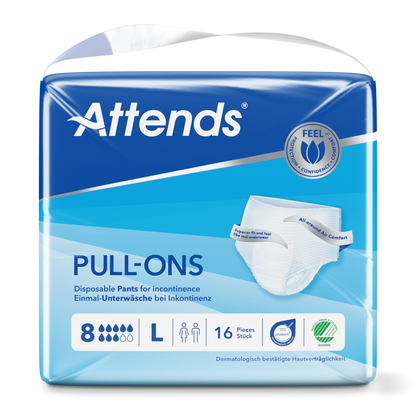 Inkontinensskydd Attends Pull-Ons 8 L / 16