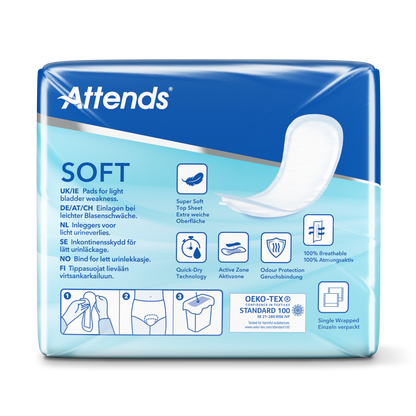 Inkontinensskydd Attends Soft 3 Extra / 10