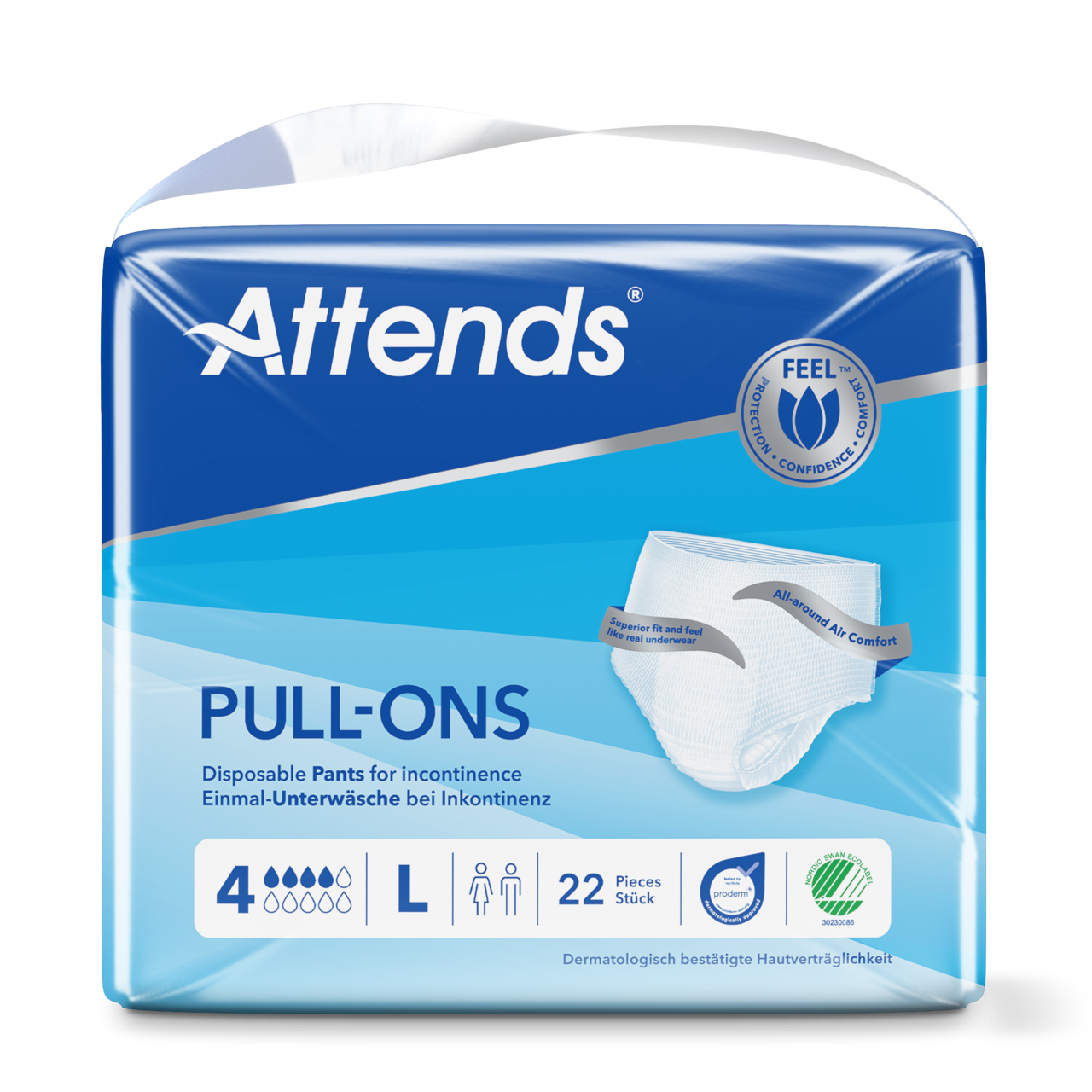 Inkontinensskydd Attends Pull-Ons 4 L / 22