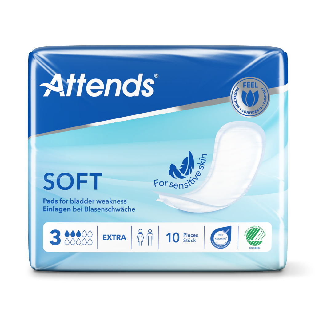 Inkontinensskydd Attends Soft 3 Extra / 10