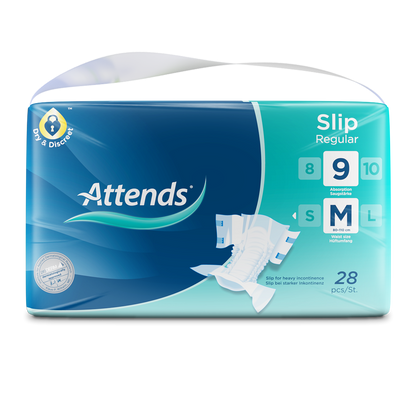 Inkontinensskydd Attends Slip Regular 9 M / 28