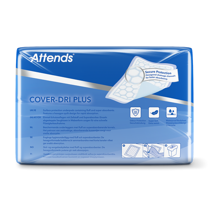 Hygienunderlägg Attends Cover-Dri Plus 40 x 60cm / 50