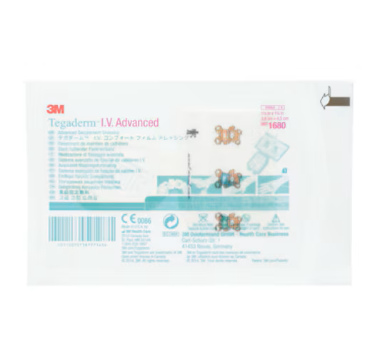 Tegaderm I.V. Advanced 3,8 x 4,5cm 1680 / 100