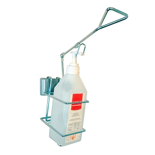 Väggdispenser med arm för 600ml flaska