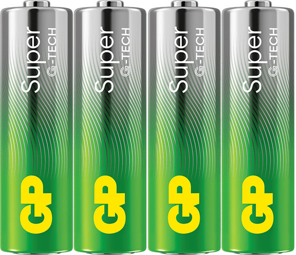 Batteri GP Super Alkaline 15A/LR6 AA / 4