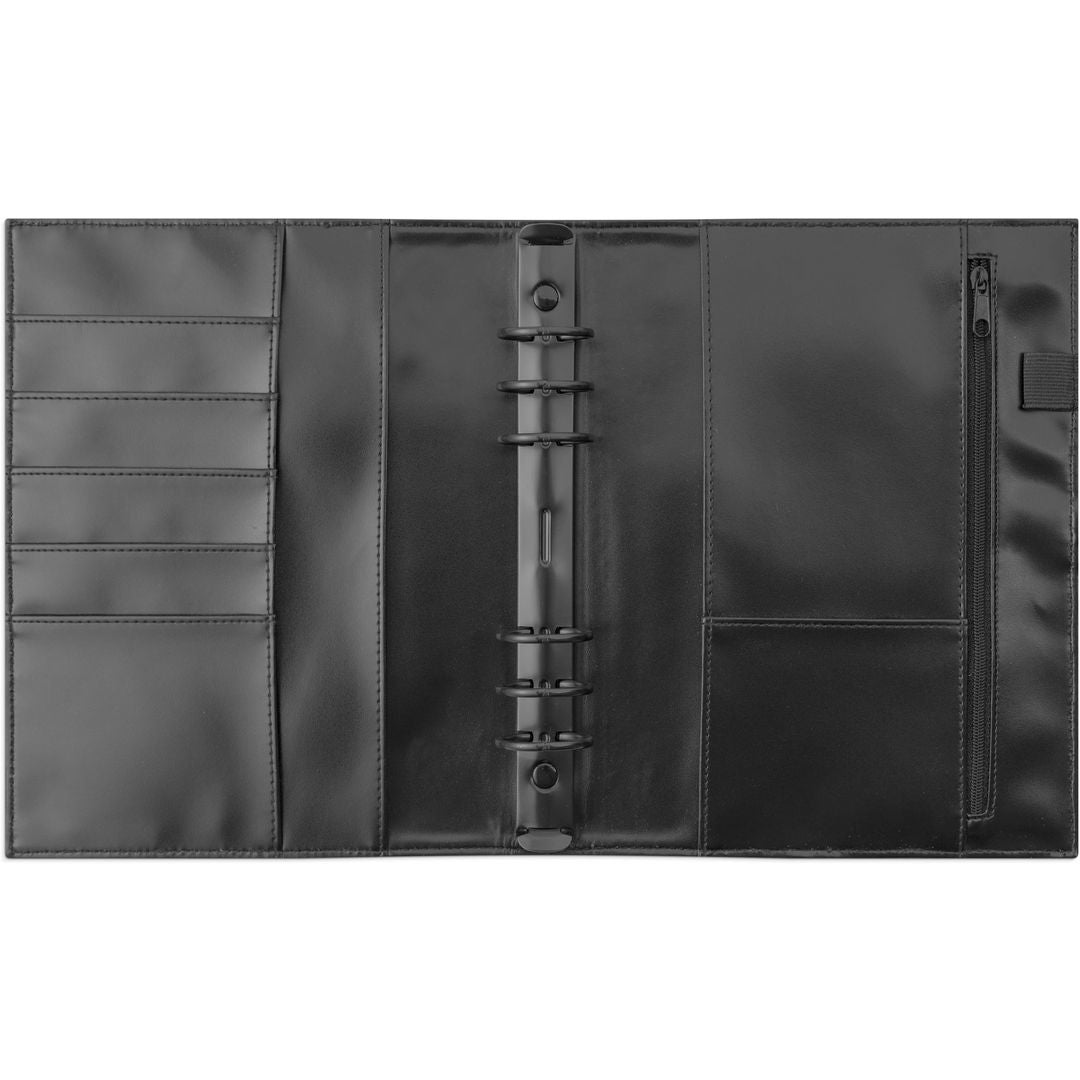 Burde Business Systemkalender Svart konstläder