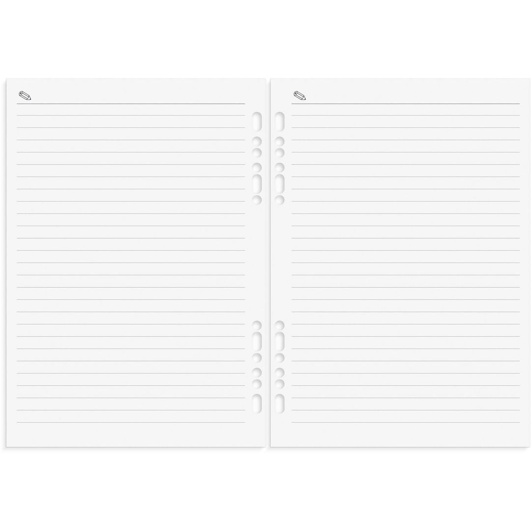 Burde Business Systemkalender Svart konstläder