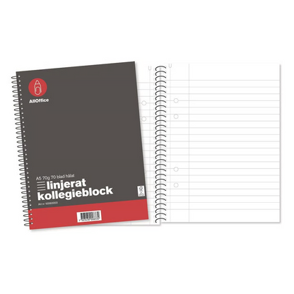 Kollegieblock A5 Linjerat / 5
