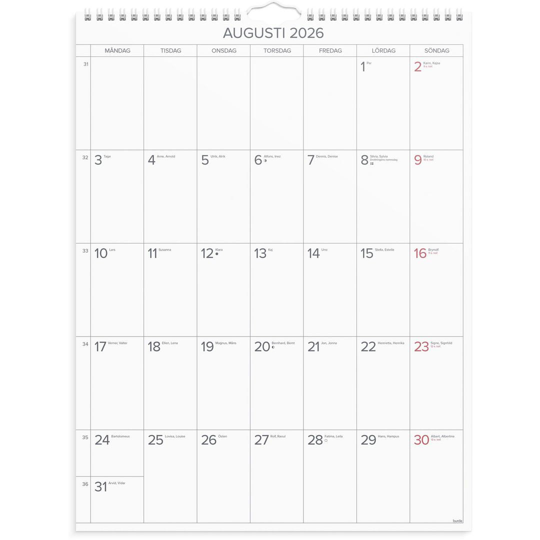 Stora Månadskalendern - 1726