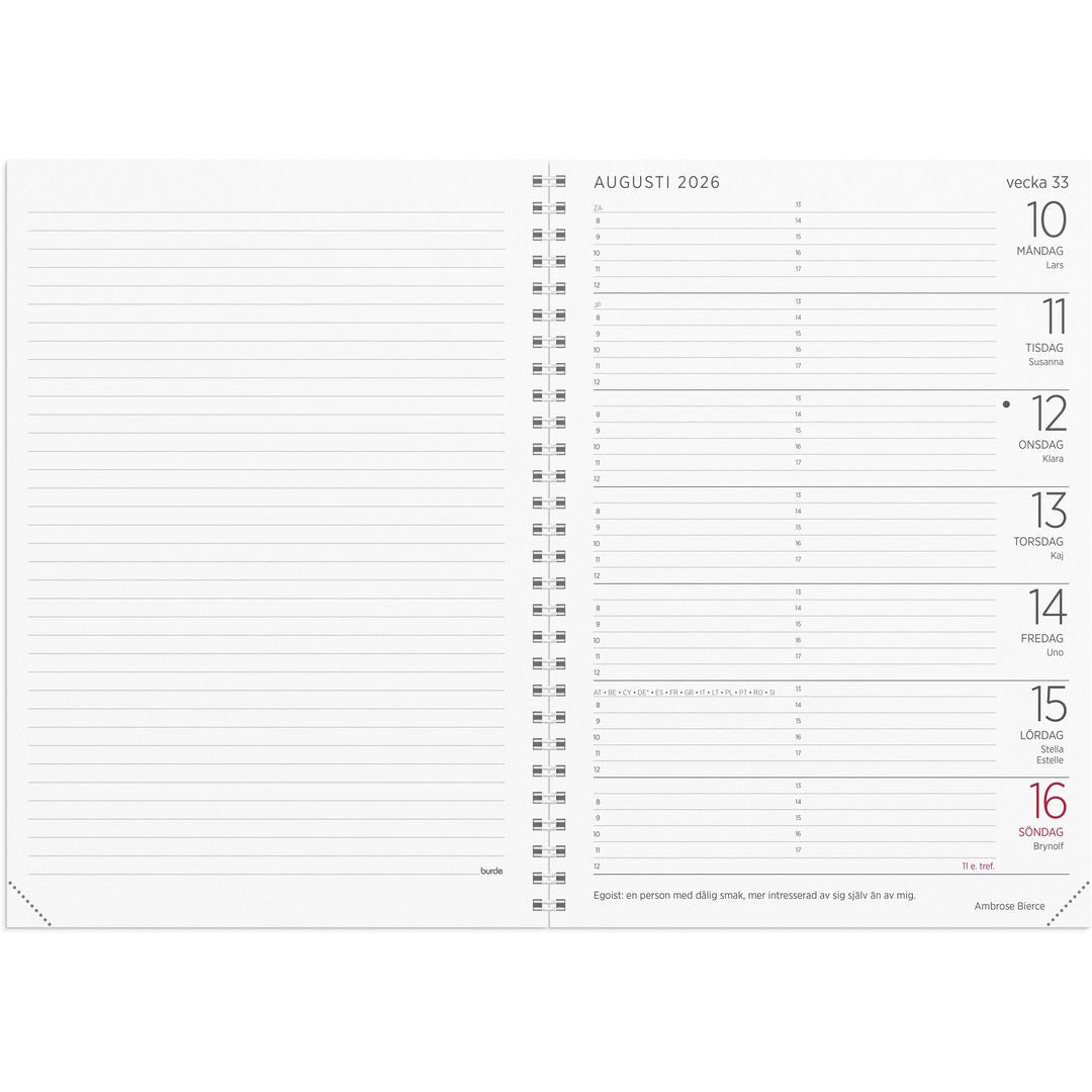 Stor Veckokalender Refill - 1100