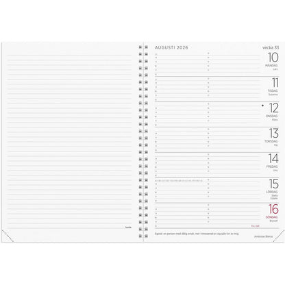 Stor Veckokalender Refill - 1100