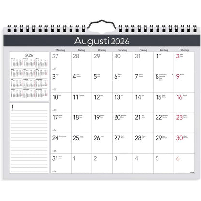 Väggkalender Burde 1708 Miljökalendern Elegant 2026