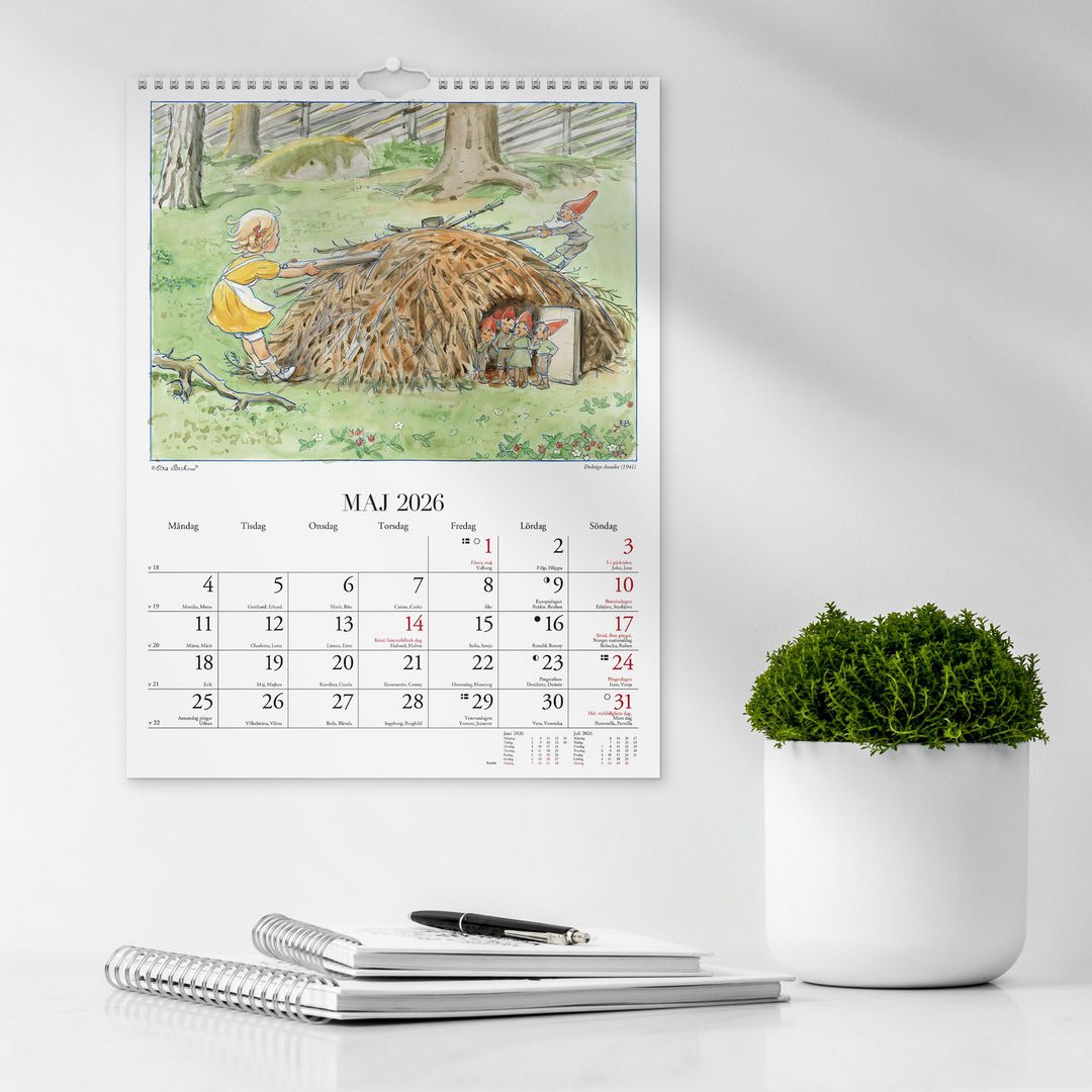 Väggkalender Elsa Beskow 2026