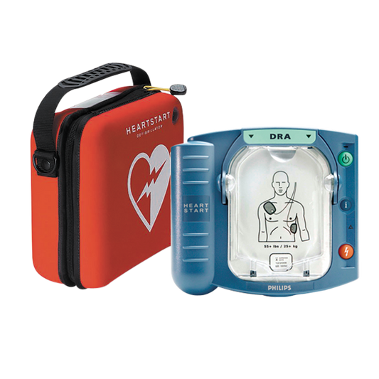 Defibrillator Philips HeartStart HS1 med väska