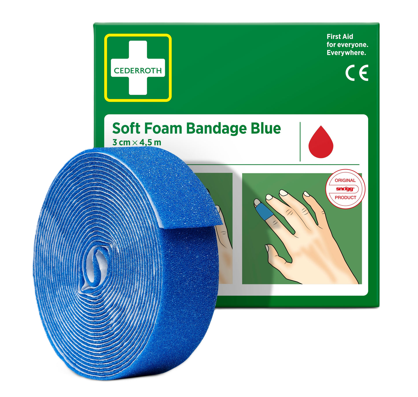 Cederroth Soft Foam Bandage Blue 3cm x 4,5m