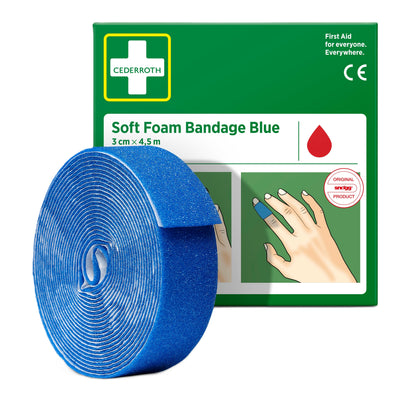 Cederroth Soft Foam Bandage Blue 3cm x 4,5m