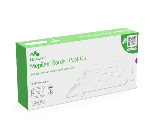 Mepilex Border Post-Op 10 x 20cm / 10