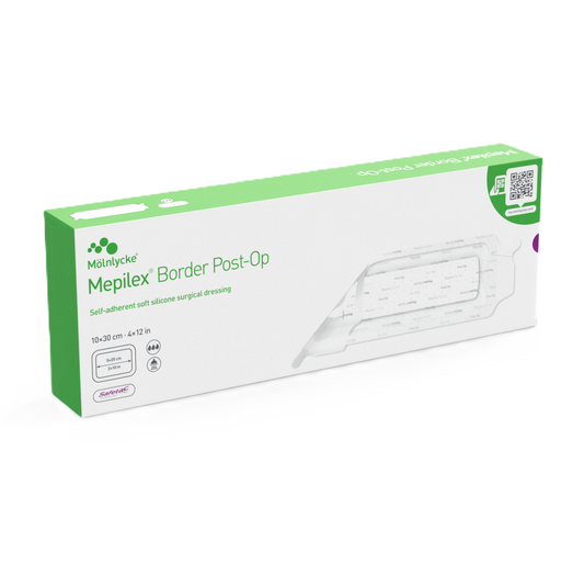 Mepilex Border Post-Op 10 x 30cm / 10