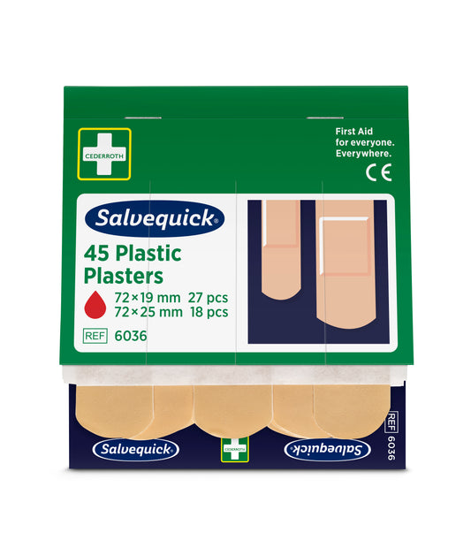Salvequick Plastplåster 45st/refill / 6