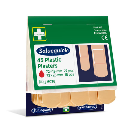 Salvequick Plastplåster 45st/refill / 6
