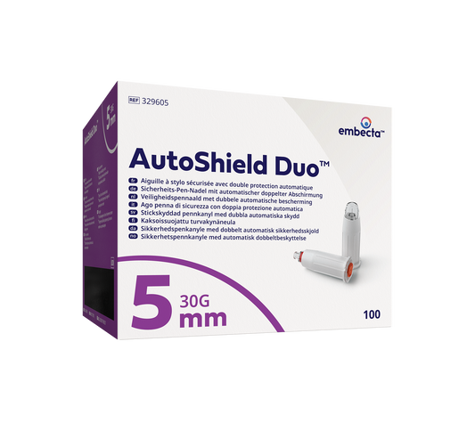 AutoShield Duo Säkerhetspennkanyl 0,3 x 5mm / 100