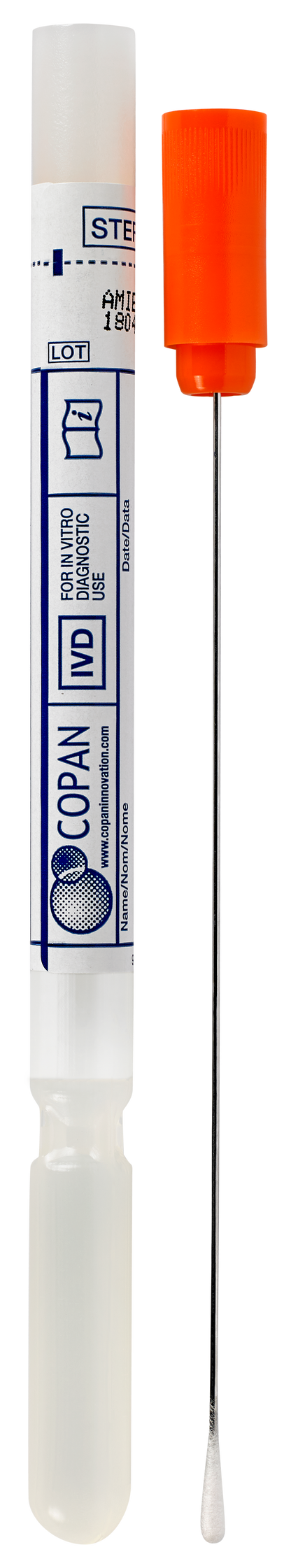 Provtagningspinne Alu. med Amies Orange 110C / 50