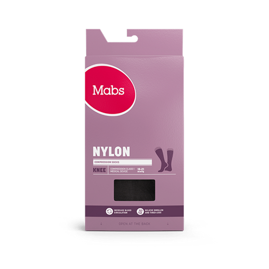 Mabs Nylon Knästrumpa Svart XL