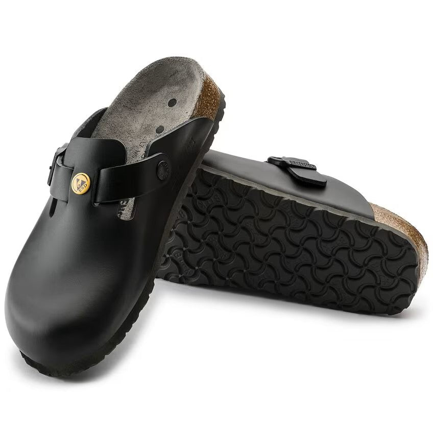 Birkenstock Tofflor Boston ESD Narrow Fit Svart