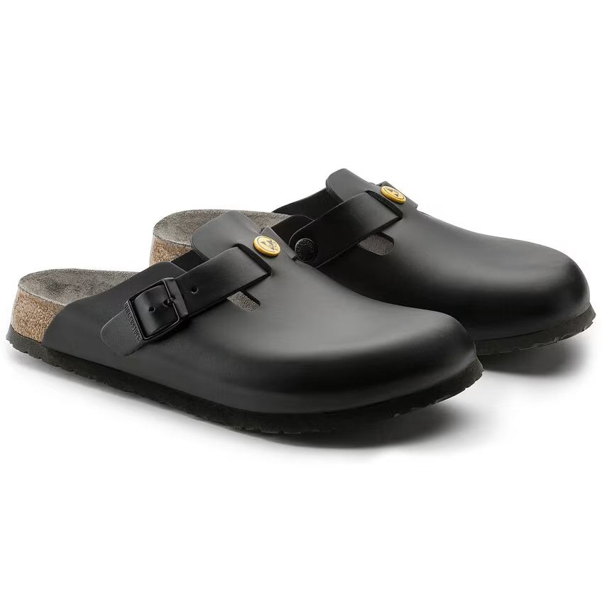 Birkenstock Tofflor Boston ESD Narrow Fit Svart