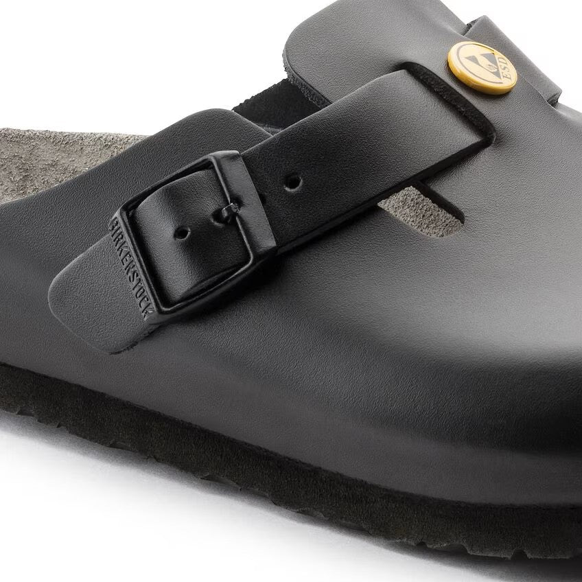 Birkenstock Tofflor Boston ESD Narrow Fit Svart