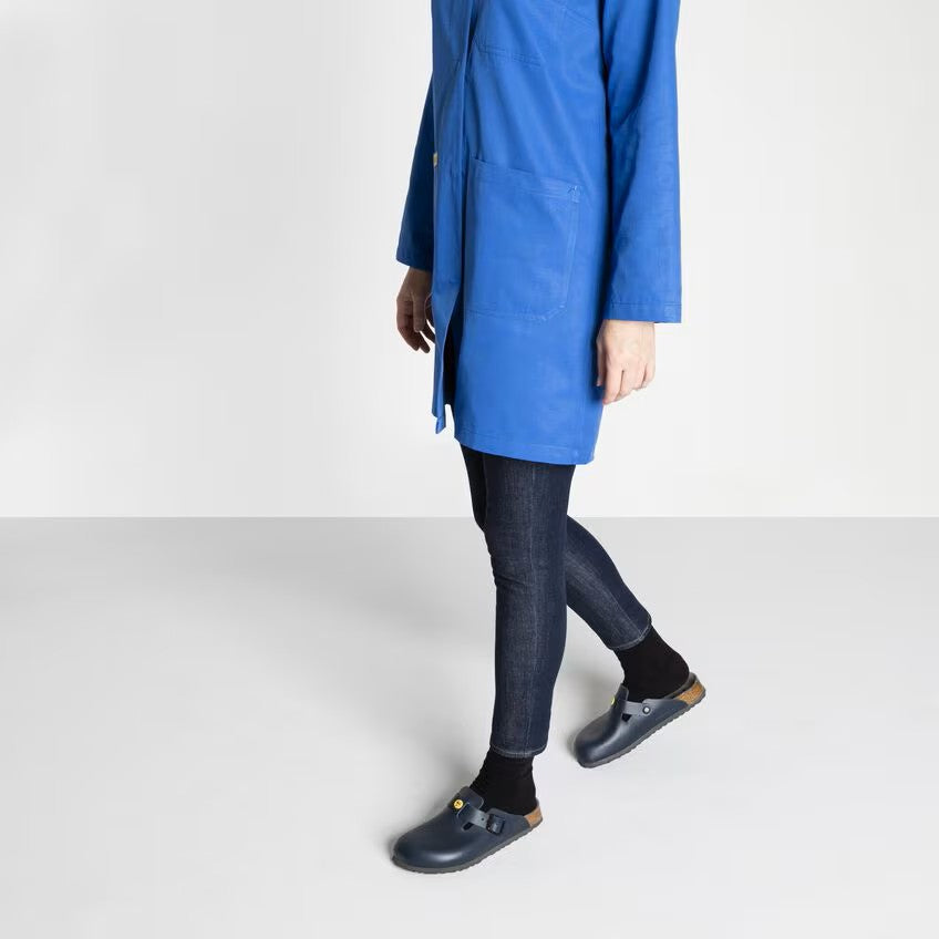 Birkenstock Tofflor Boston ESD Narrow Fit Blå