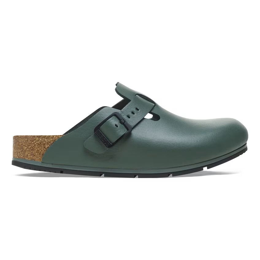 Birkenstock Tofflor Boston PRO Narrow Fit Grön