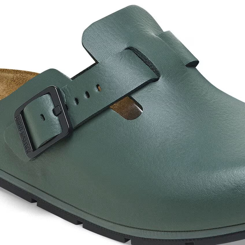 Birkenstock Tofflor Boston PRO Narrow Fit Grön