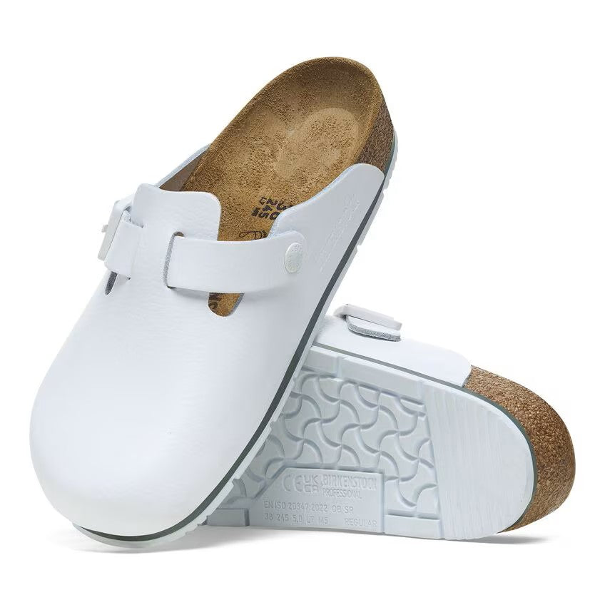Birkenstock Tofflor Boston PRO Regular Fit Vit