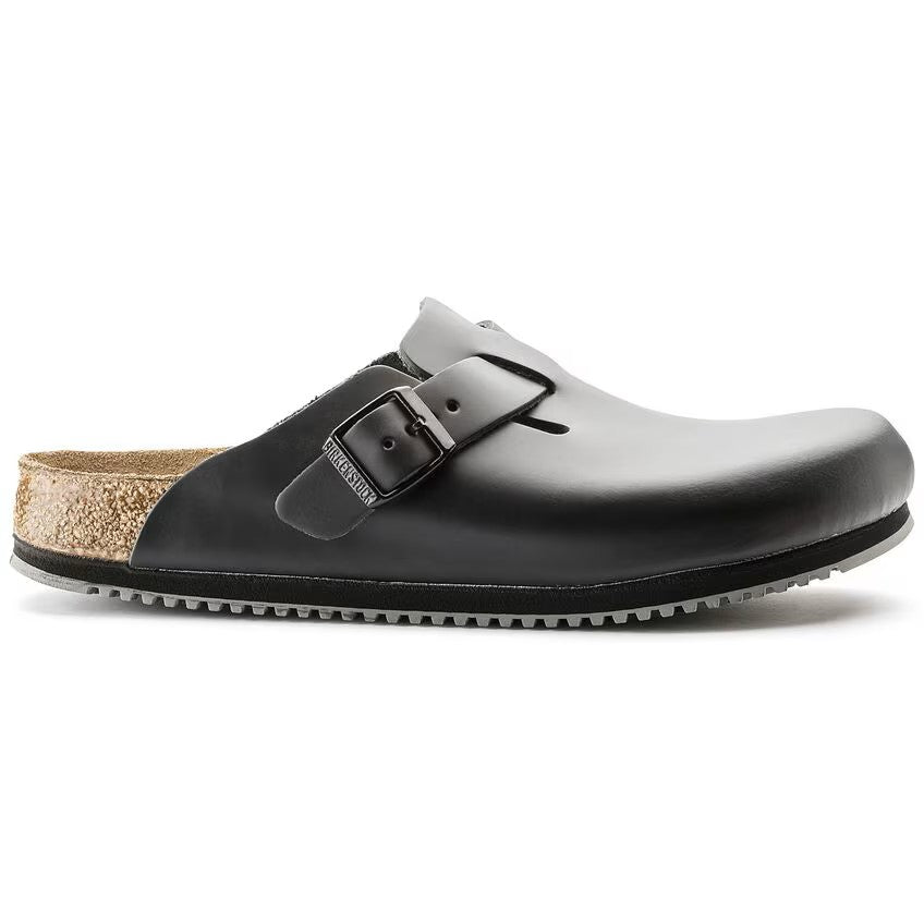Birkenstock Tofflor Boston Super Grip Narrow Fit Svart