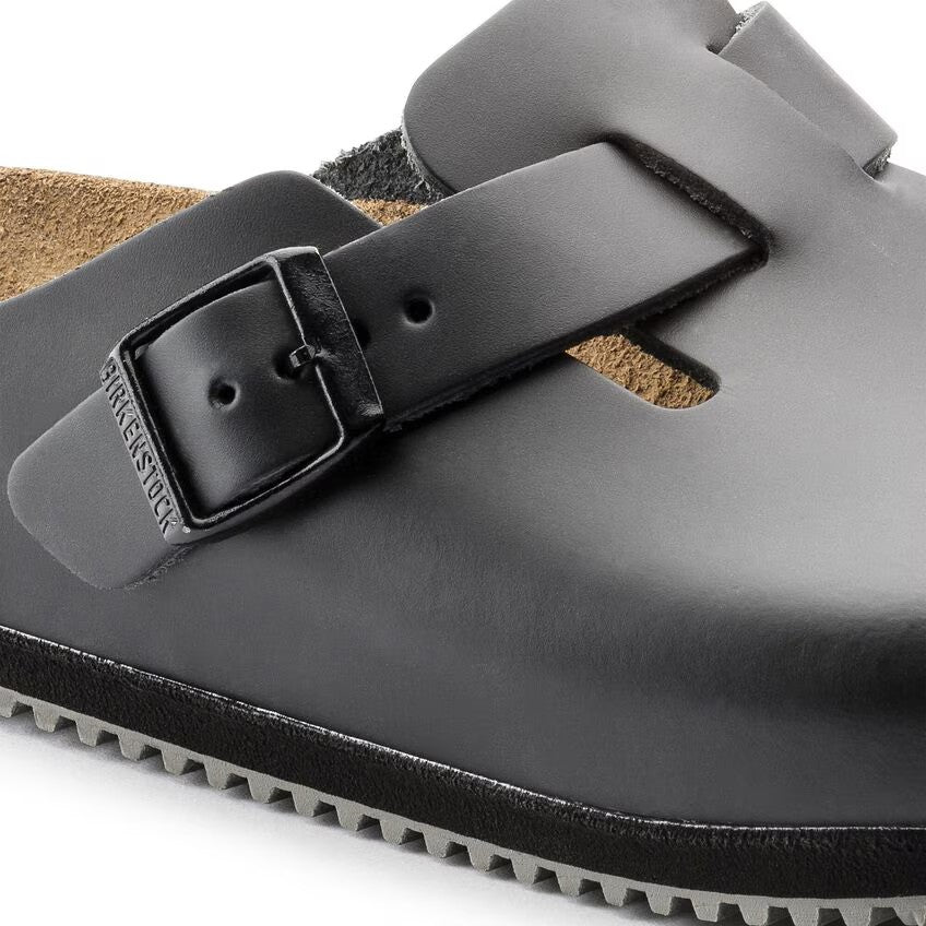 Birkenstock Tofflor Boston Super Grip Narrow Fit Svart
