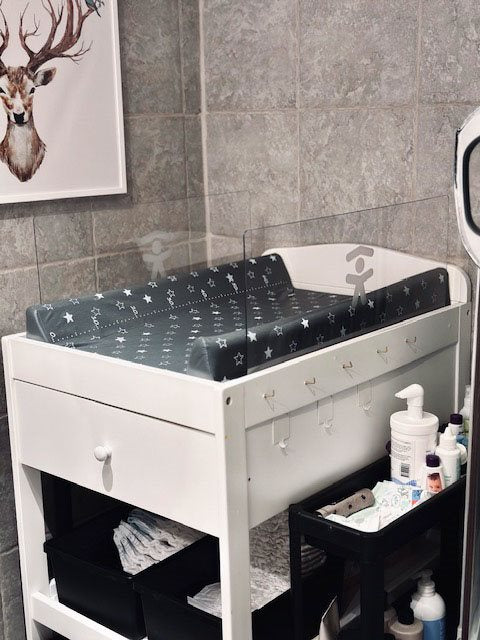 Fallskydd för Skötbord