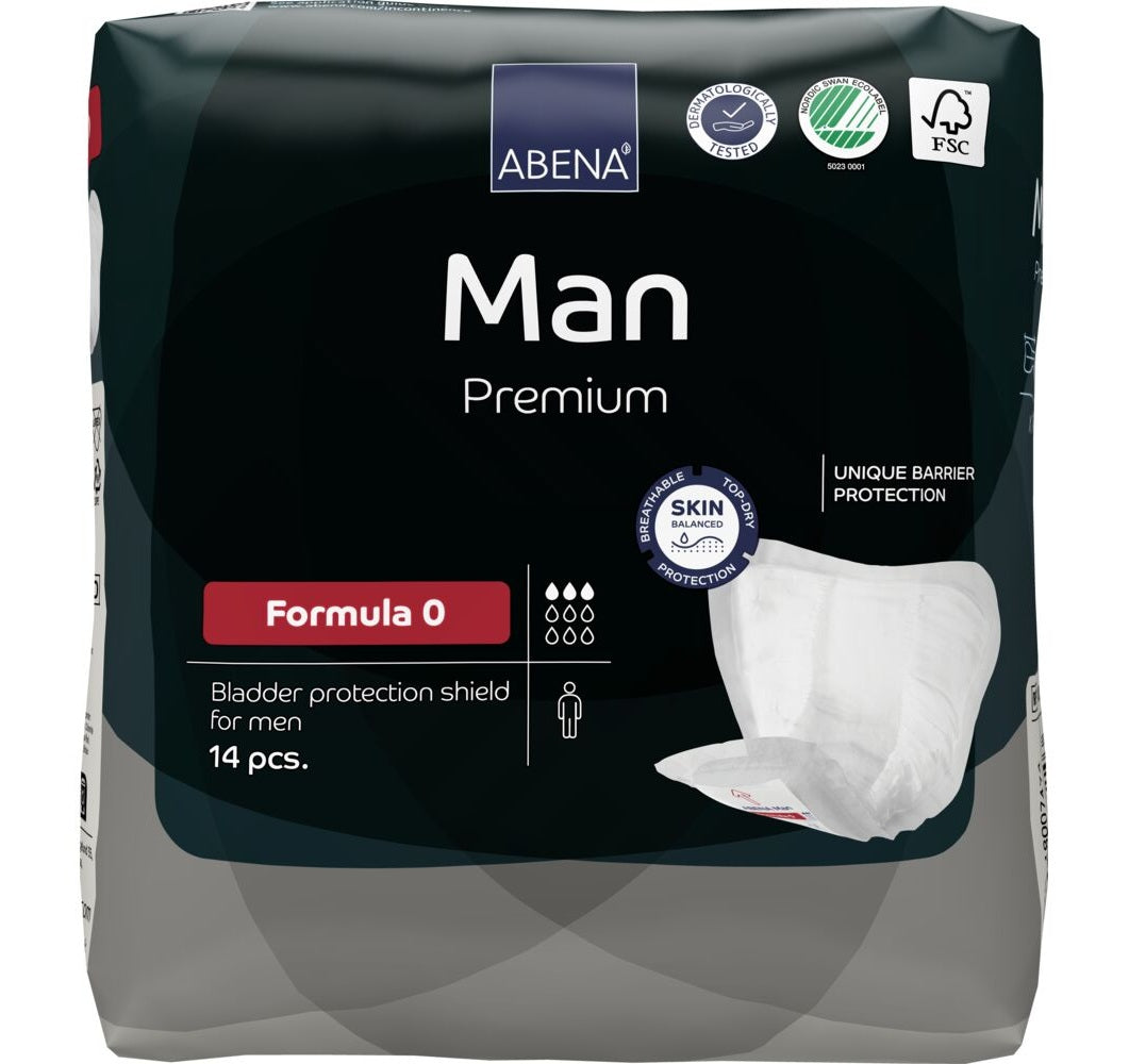 Inkontinensskydd Abena Man Premium Stl. Formula 0  23 x 19cm / 224