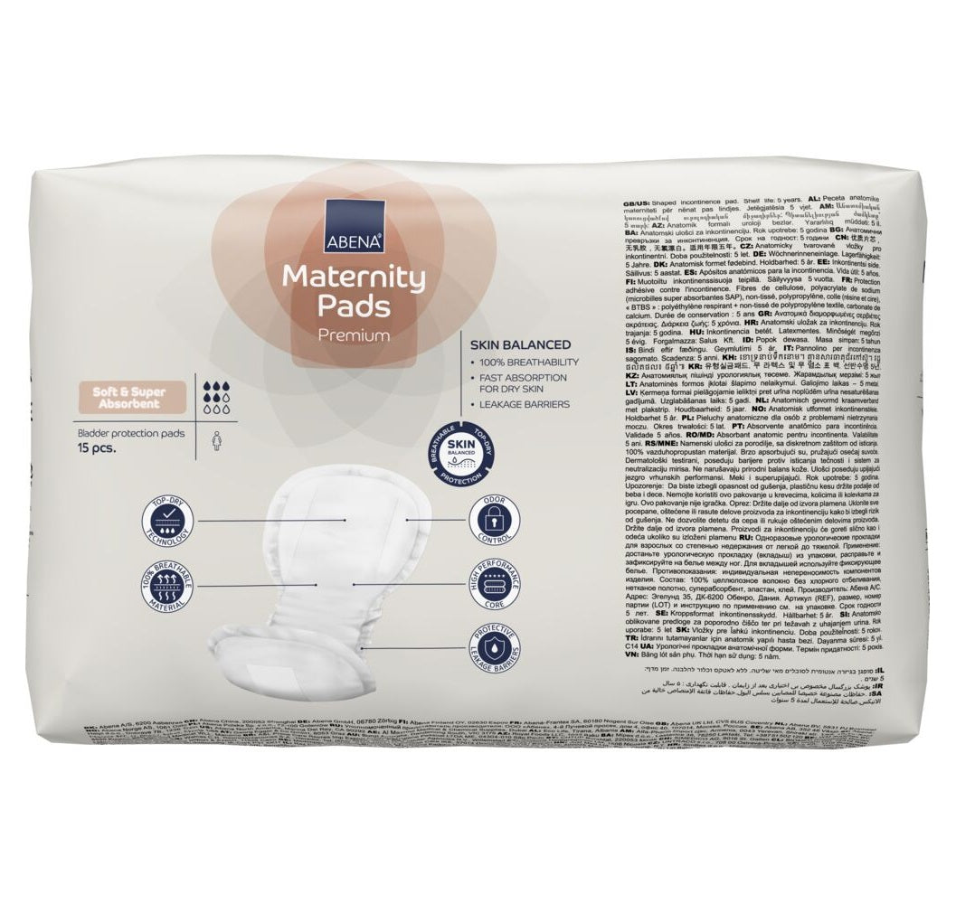 Inkontinensskydd Abena Stl.Maternity Pad 44 x 20cm / 270