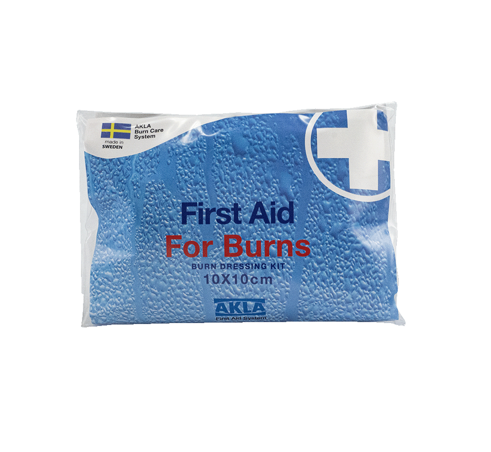 Brännskadekompress 10 x 10cm med fixerbinda