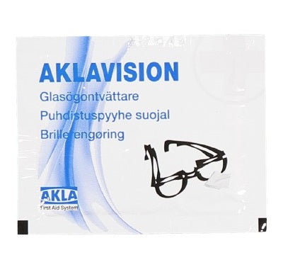 Aklavision Oparfymerad Glasögontvätt Enstycksförpackade / 40