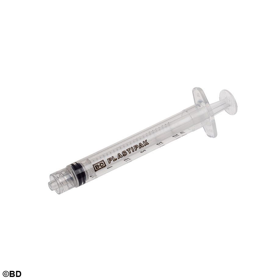 Spruta 3-Komp BD Plastipak Luer-Lock/Centrerad 3ml / 200