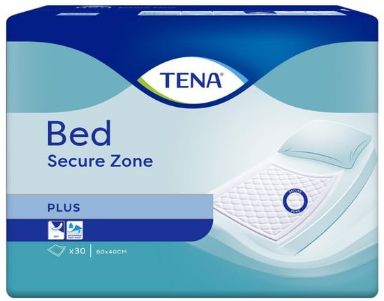 Hygienunderlägg Tena Bed Secure Zone Plus 60 x 40cm / 30