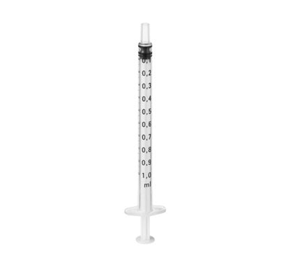Spruta 3-komp Omnifix Luer/Centrerad 1ml / 100