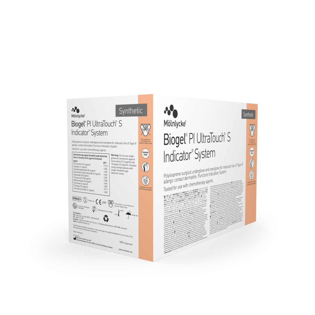 Op-Handske Biogel PI UltraTouch S Indicator Latexfri 7,5 / 2x25