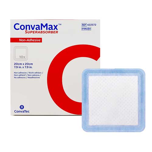 Convamax Superabsorber Ej Vidhäftande Förband 20 x 20cm / 10